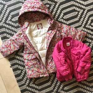 Gap puffer jacket and bomber combo